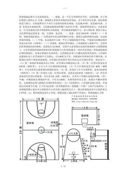 现代篮球场标准尺寸是多少,（现代篮球比赛标准场地为）