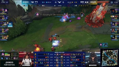 T1 1-0 DK：Peyz泽丽强势骑脸输出，T1首局大胜DK先下一城