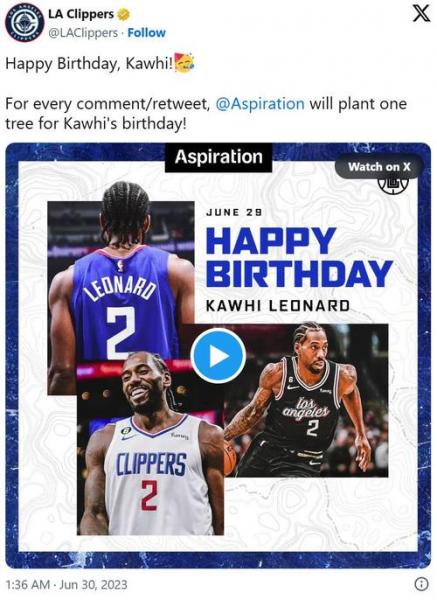 曝伦纳德今夏可能离开快船 合同2027年夏天到期