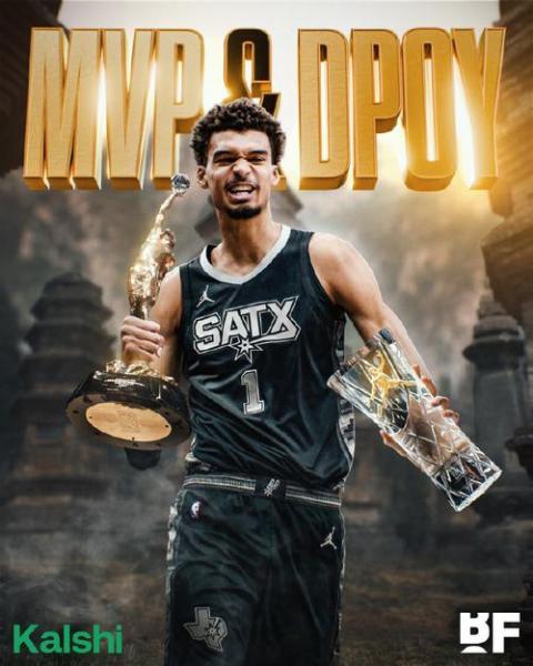 浓眉评本赛季MVP候选前五 文班亚马居首