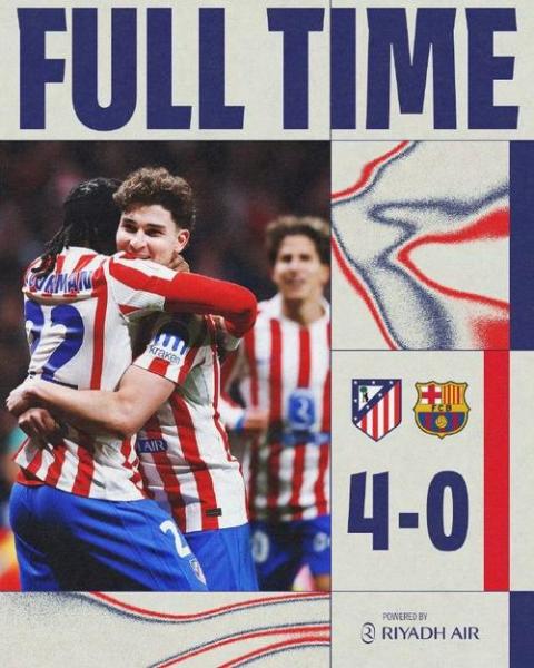 马竞官方发视频嘲讽巴萨 双方在场外继续对抗