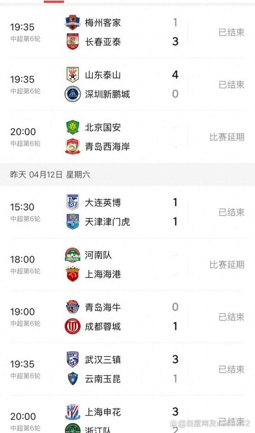 2026中超第6轮详细赛程直播时间表一览（最新）