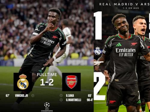 欧冠四强球队身价 阿森纳居首